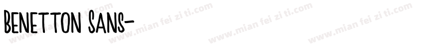 Benetton Sans字体转换